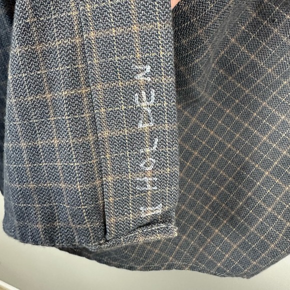 Hickey-Freeman Sport Large Gray Plaid Long Sleeve Button Up‎ Shirt - Picture 6 of 6